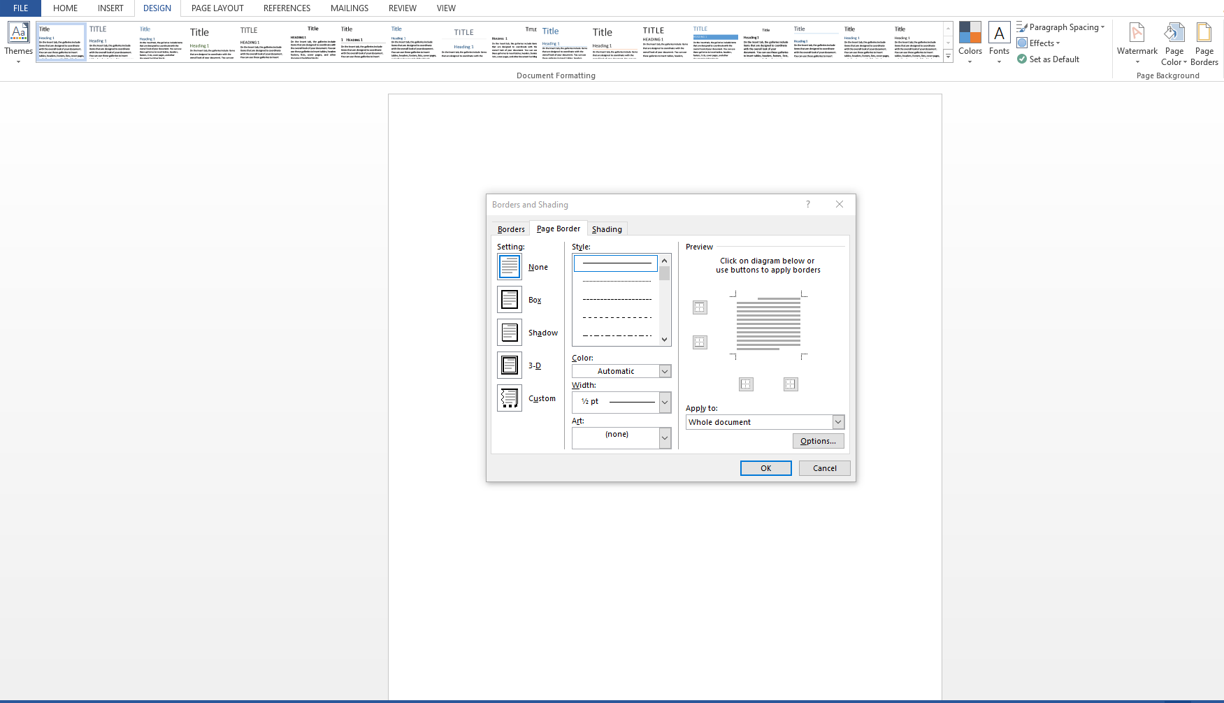 how to add a page border in microsoft word